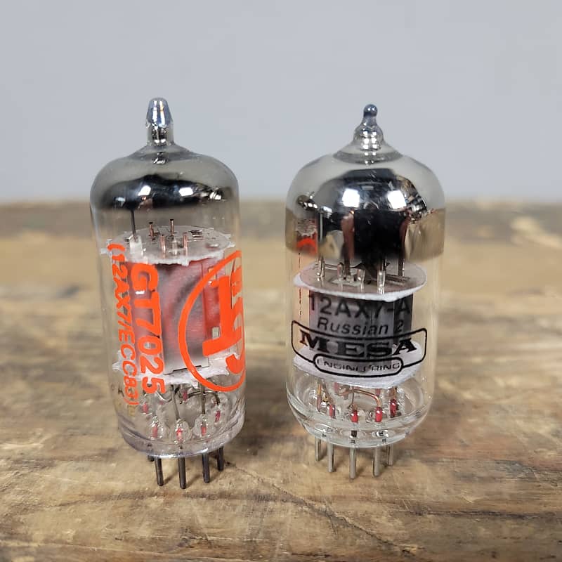 Pair of Groove Tubes GT7025 u0026 Set of 3 Mesa Boogie 12AX7-A Preamp Tubes  Qty: 5 | Reverb