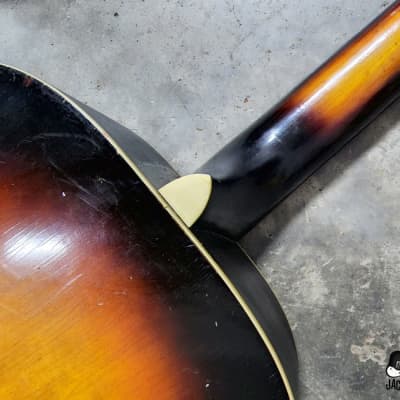 Luthier Special: Harmony / Teisco / Conrad MIJ Acoustic Guitar Husk Project (1970s Sunburst) image 10