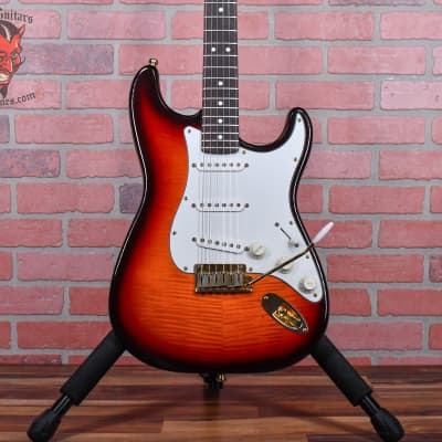Fender 50th Anniversary Limited Edition American Standard Strat Flame Maple Top&Back Antique Burst #2377 1996 w/OHSC for sale