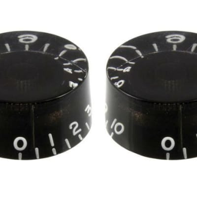 All Parts PK-0130-023 Vintage Style Speed Knobs - Black 2 Pack for sale