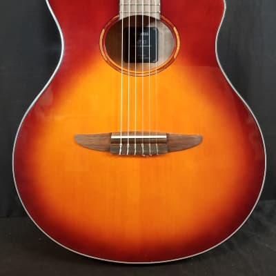 Yamaha NTX1 Acoustic Electric Nylon String Classical Guitar, Brown Sunburst image 1