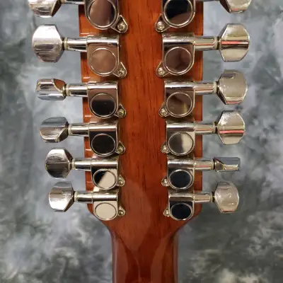 2007 Washburn D10SCE/12  Natural 12 String Guitar New Strings Pro Setup Original Hard Shell Case image 7
