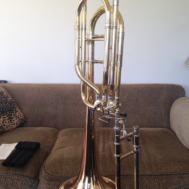 Getzen 1062FDR Eterna Bass Trombone Reverb
