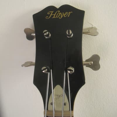1969 Hoyer SG  Bass  Brownburst. Player! Made in  West Germany image 3