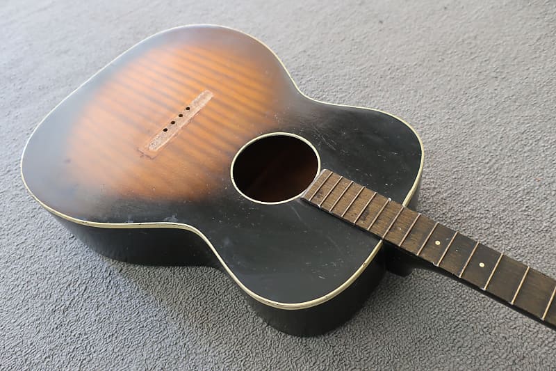 Vintage 1960s Harmony Stella Tenor Acoustic Parlor Guitar