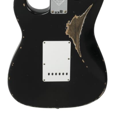 Fender Custom Shop 1960 Stratocaster Heavy Relic Aged Black image 3