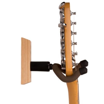 String Swing Hardwood ASH Guitar Hanger Wall Mount for Acoustic & Electric Guitars image 3