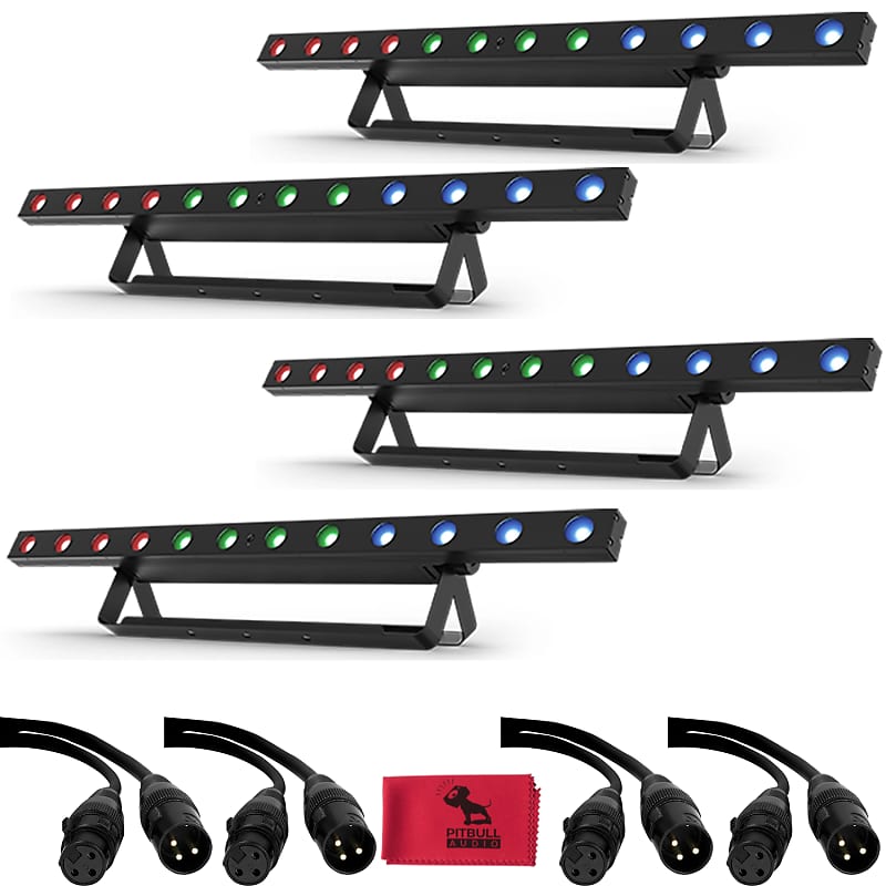 4-Pack Chauvet COLORband T3BT ILS TRI-Color RGB Linear Wash | Reverb