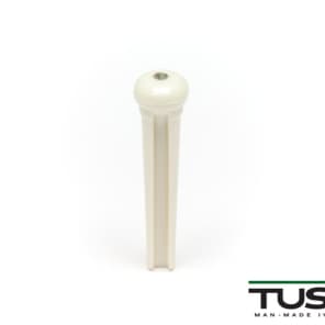 Graph Tech PP-1182-00 TUSQ Traditional Style Bridge Pin Set - White with 2mm Paua Shell Dot Inlay (set of 6) image 5