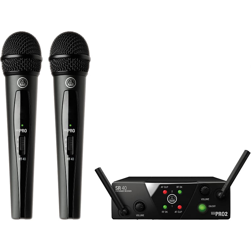 AKG WMS40 Mini 2 Dual Wireless Microphone System image 1