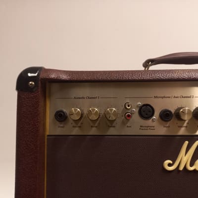 Marshall Acoustic Soloist AS50D 2-Channel 50-Watt 2x8" Acoustic Guitar Combo 2007 - Present - Brown image 4