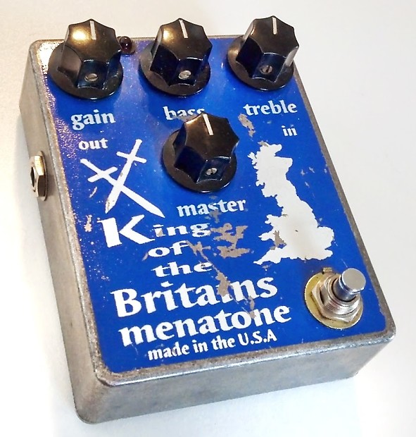 Menatone SUPER EARLY 1999 King Of The Britains overdrive/distortion RARE  PEDAL