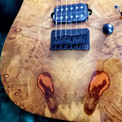 SJ Custom Guitars  Telecaster quilted mango top, one piece mahogany back, gotoh tuners, quantum pickups image 18