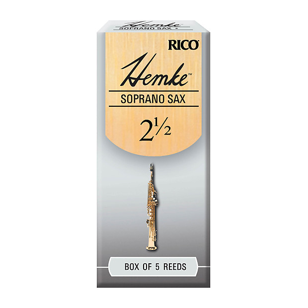 Rico RHKP5SSX250 Hemke Soprano Saxophone Reeds - Strength 2.5 (5-Pack) image 1