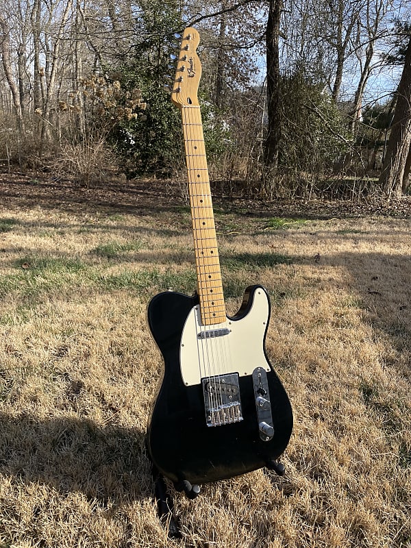 VINTAGE* 1994 Fender Black Label Squier Series Telecaster Black
