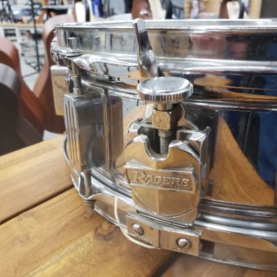 Rogers R-380 4.5x14" Steel Shell Snare Drum  Chrome image 7