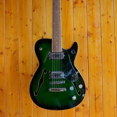 Carparelli Electric Guitar Classico SH2 [Semi-Hollow] - Dark Green Burst (Custom Setup) for sale