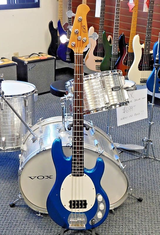 Unbranded 4-String Sub Bass Style Electric Bass! Electric Blue Finish! VERY NICE!!! image 1