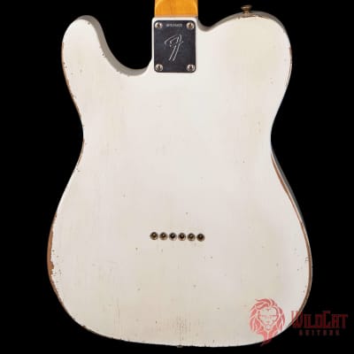 Fender Custom Shop Masterbuilt Greg Fessler 1968 Tele Thinline Relic Olympic White Used image 5