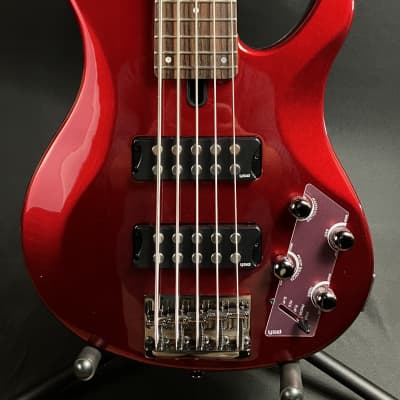 Yamaha TRBX305CAR 5-String Bass Guitar Gloss Candy Apple Red Finish image 2