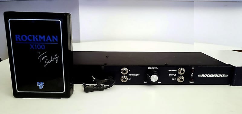Rockman x100 headphone amp (SR&D) + RARE Rockmount Rack unit