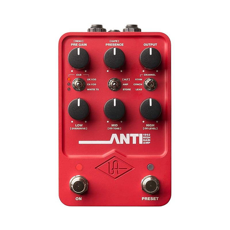 Universal Audio ANTI 1992 High Gain Guitar Amp Pedal Reverb UK