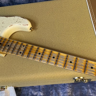 NEW ! Fender 2023 Fender Custom Shop LTD 56 Stratocaster Super Heavy Relic - Aged India Ivory - Authorized Dealer - 7.5lbs - G02583 image 5