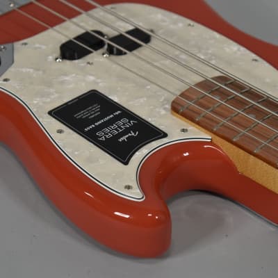 2022 Fender Vintera '60s Mustang Bass Fiesta Red Finish w/Gig Bag image 6