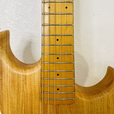 Electra Phoenix X110N Double Cut Ash Body Maple Neck Fretboard Matsumoku Japan 1983 - Natural image 15