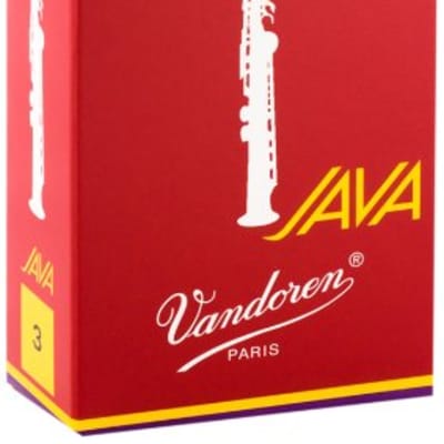 Vandoren Java Red Soprano Saxophone Reeds, 10Ct, 3.0 Strength image 1