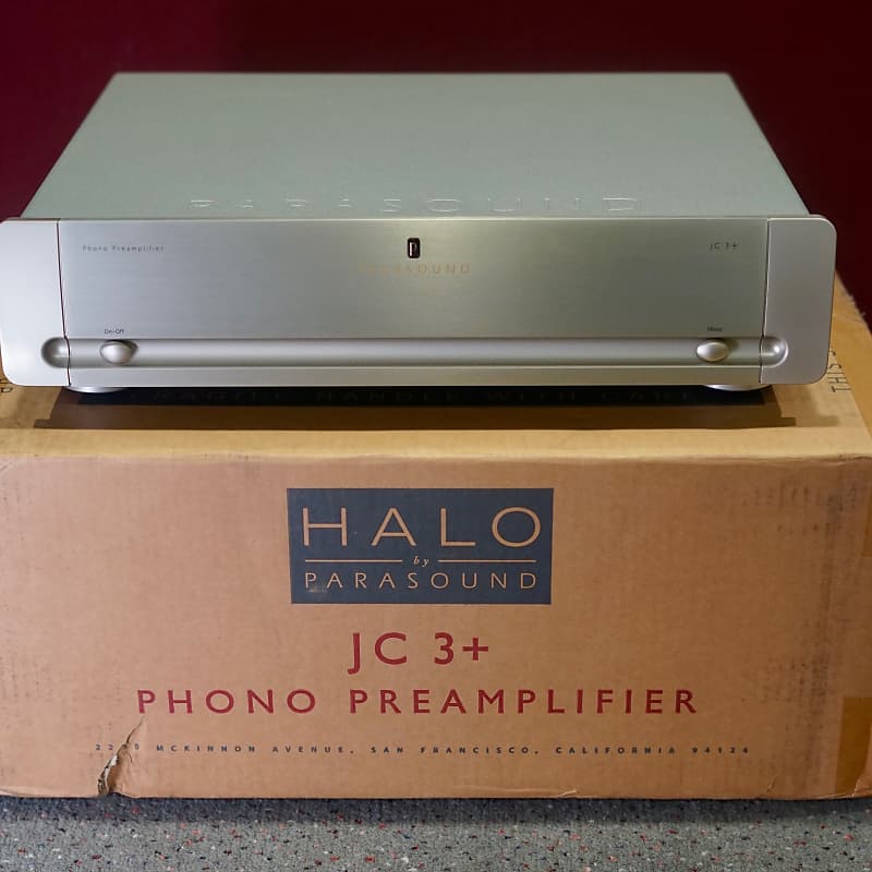 Parasound Halo JC3+ Phono Preamp Silver Excellent Reverb