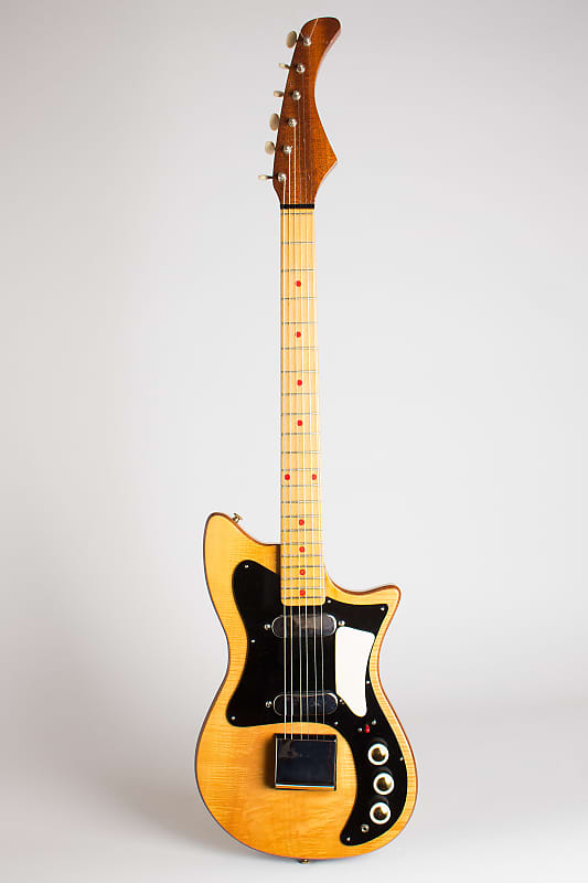 Hohner Zambesi 333 Solid Body Electric Guitar, made by Fenton-Weill (1962), period black hard shell case. image 1