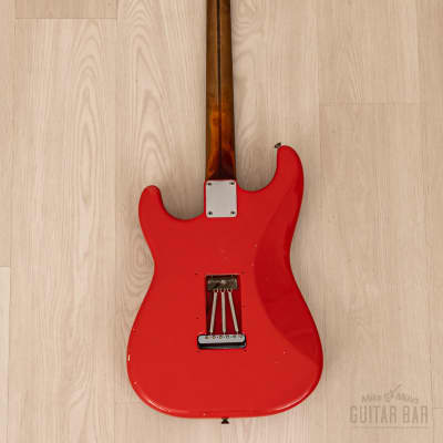 1959 Fender Stratocaster Vintage Guitar Pre-CBS, Matador Red Lacquer (Riggio) w/ Tweed Case image 3