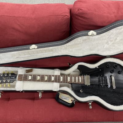 Gibson Les Paul Studio Faded 2009 - Satin Ebony w/ Bare Knuckle Pickups and Case image 2