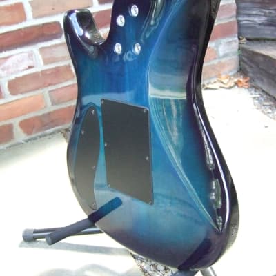 Mr. Potato Superstrat Mid 1990's See Thru Blue Hand Crafted In South Korea image 9