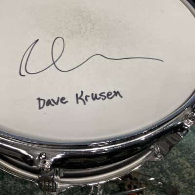 Dave Krusen's Pearl Jam, Ludwig 14x5" Acrolite Snare Drum Signed! Black image 6
