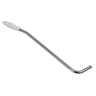 NEW - Tremolo Arm With White Tip For Vintage Fender Mustang - STAINLESS STEEL