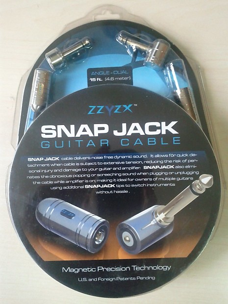 RADIOジャック ZZYZX Snap Jack 15' Straight to Right Angle Guitar