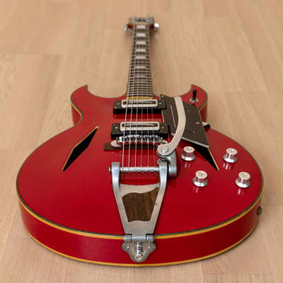 1960s Firstman Broadway Special Vintage Hollowbody Electric Guitar, 100% Original w/ Case, Japan image 12