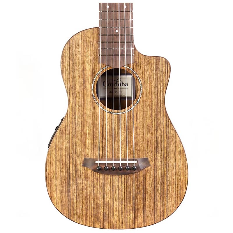 Cordoba Mini O-CE - Ovangkol Top Travel Guitar Nylon String Acoustic / Electric image 1