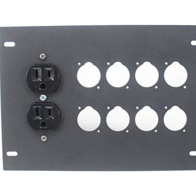 Elite Core FBL-PLATE-8+AC Plate for FBL Floor Box With AC Duplex - no connectors image 2