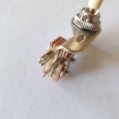 Jazzmaster guitar right angle 3 way toggle switch chrome with cream/Ivory  tip new image 2