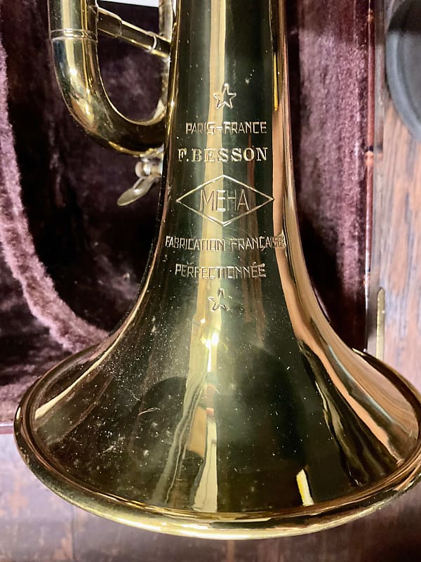 F. Besson MEHA Trumpet w/ 2 Original Mouthpieces u0026 Hardshell Case
