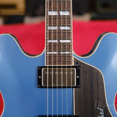 Josh Williams ‘Mockingbird’ JWG274 Semi-Hollowbody Electric Guitar-Pelham Blue Finish & Bloombucker Pickups! image 4