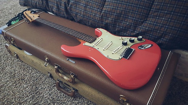 1959 fender stratocaster fiesta sale red