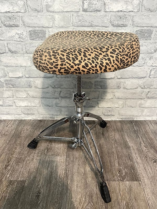 Mapex Saddle Top Drum Stool Throne / Leopard Print EK23 Reverb