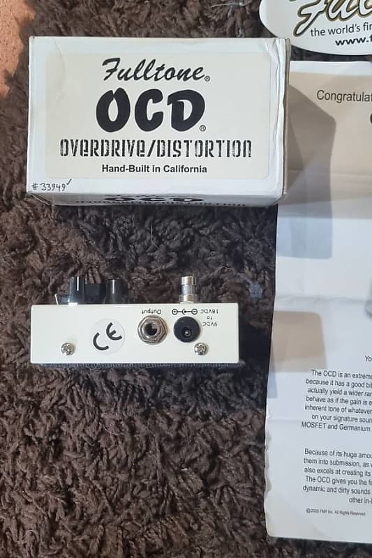 Fulltone OCD V1 Series 3 2000s - White | Reverb Fulltone OCD V1 Series 3 2000s - White | Reverb