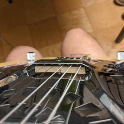 Custom Ghost Saddle MIDI Lapsteel Resonator Dobro/Weissenborn Guitar image 6