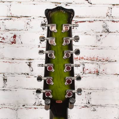 Burns Club Series Double Six 12-String Electric Guitar, Greenburst w/ Case x0062 (USED) image 6