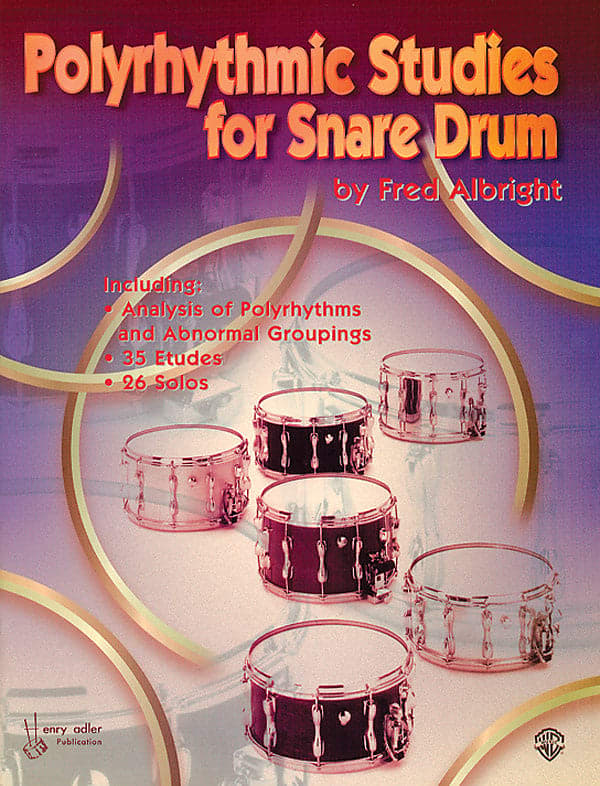 Polyrhythmic Studies for Snare Drum - by Fred Albright - 00-0105B image 1